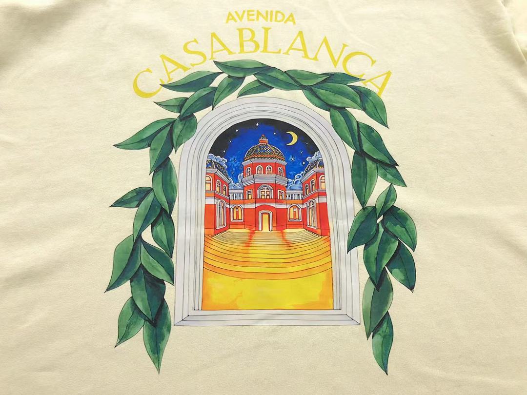 Unbranded 128 CASABLANCA T-SHIRT 504171601 (Im 170Cm 60Kg I Wear Size M In The Phot) - Image 9