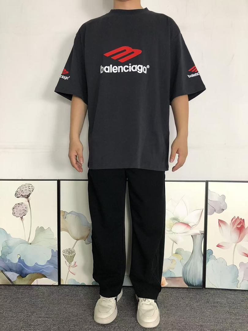 Balenciaga 128 B⭐L⭐⭐⭐IA⭐A T-SHIRT 42042401163 (Im 170Cm 60Kg I Wear Size XS In The Phot) - Image 3