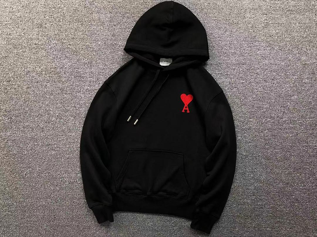 AMI 158 AMI HOODIE 3201081417 (Im 170Cm 60Kg I Wear Size S In The Phot) - Image 15