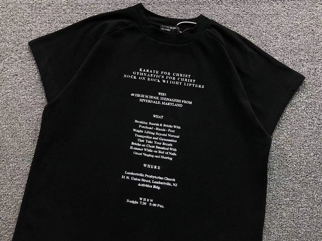 Chanel 105 ENFANTS RICHES DEPRIMES T-SHIRT 3201141517 (Im 170Cm 60Kg I Wear Size S In The Phot) - Image 7