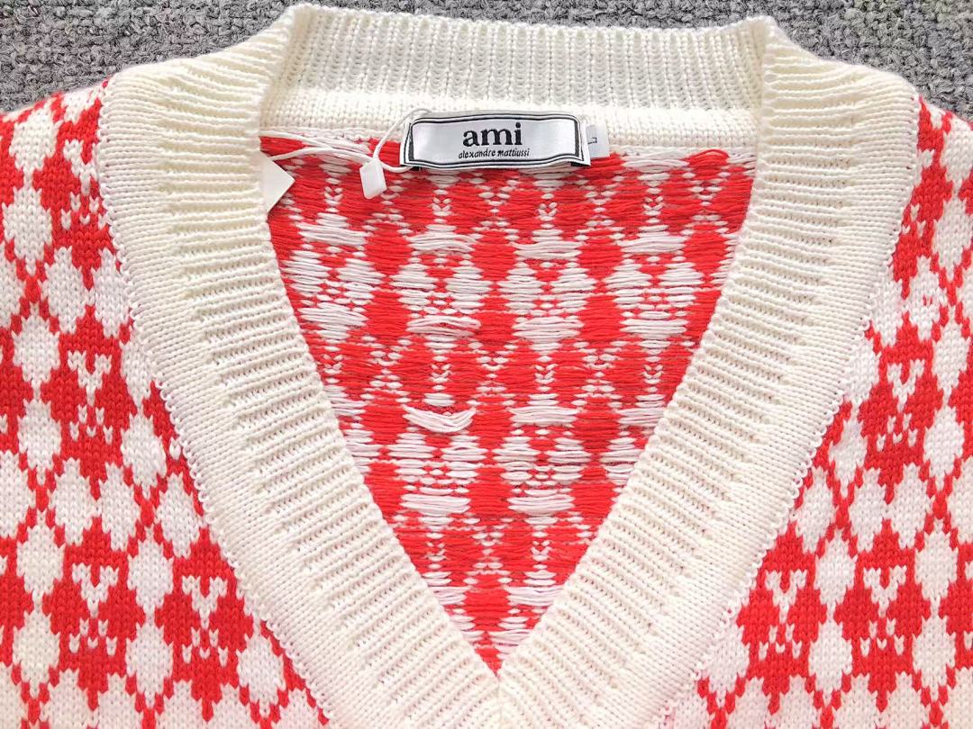 AMI 115 AMI VEST SWEATER 11082505140 (Im 170Cm 60Kg I Wear Size L In The Phot) - Image 15