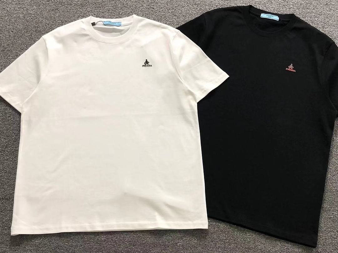 Prada 135 P⭐A⭐A T-SHIRT 2206260304 (Im 170Cm 60Kg I Wear Size 2XL In The Phot) - Image 6