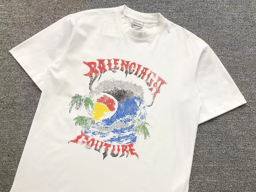 Balenciaga 129 B⭐L⭐⭐⭐IA⭐A T-SHIRT 3206171821 (Im 170Cm 60Kg I Wear Size S In The Phot) - Image 9
