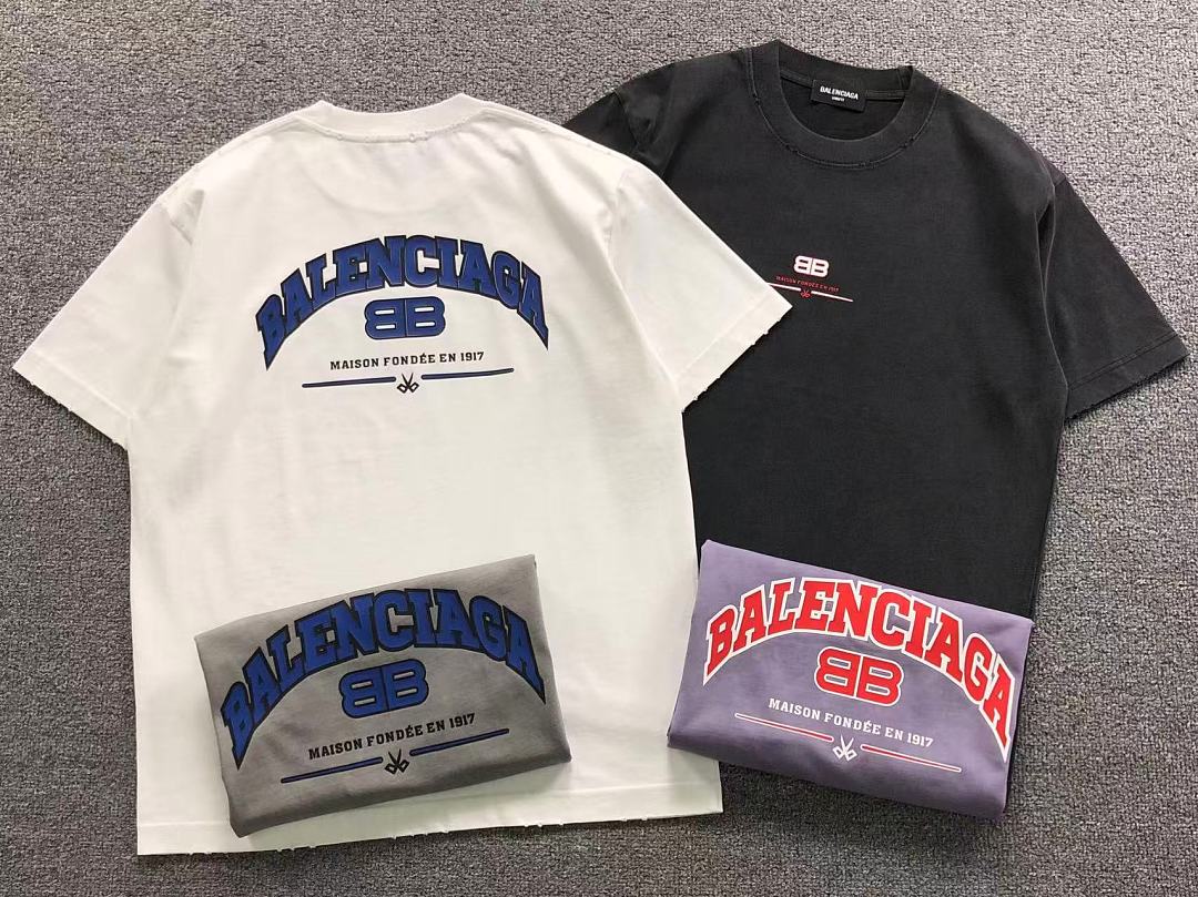 Balenciaga 128 B⭐L⭐⭐⭐IA⭐A T-SHIRT 3205061021 (Im 170Cm 60Kg I Wear Size L In The Phot) - Image 5