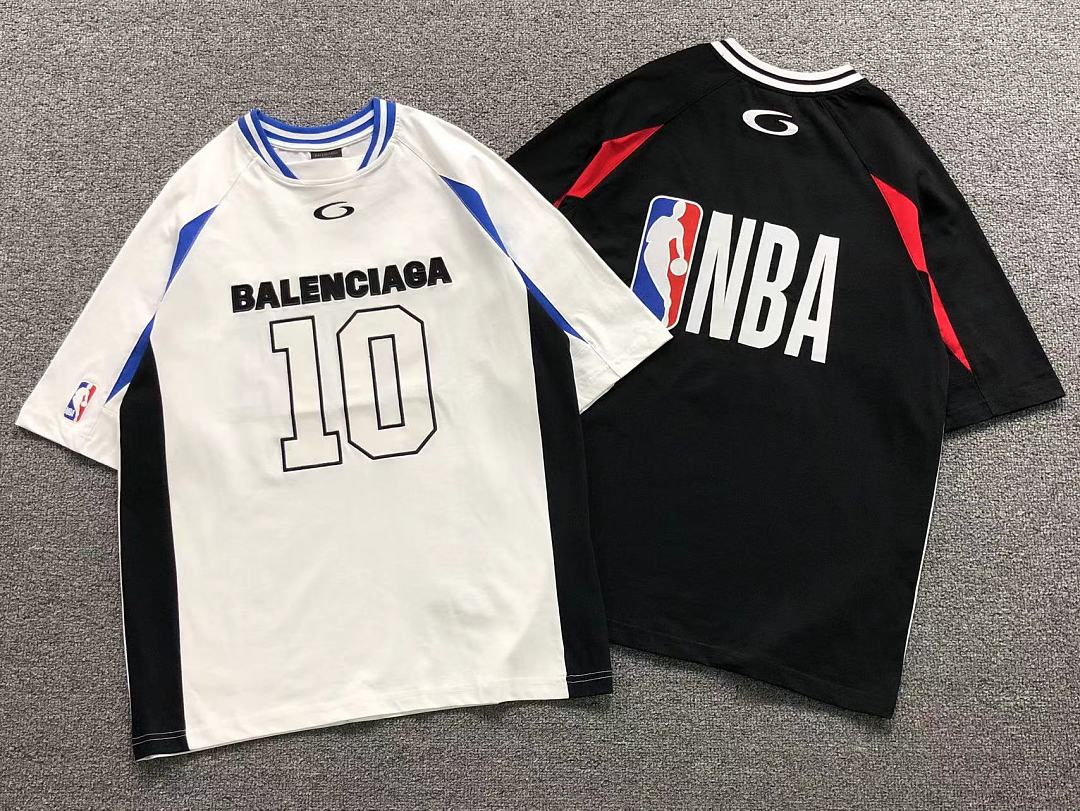 Balenciaga 188 B⭐L⭐⭐⭐IA⭐A NBA BASKETBALL T-SHIRT - Image 5
