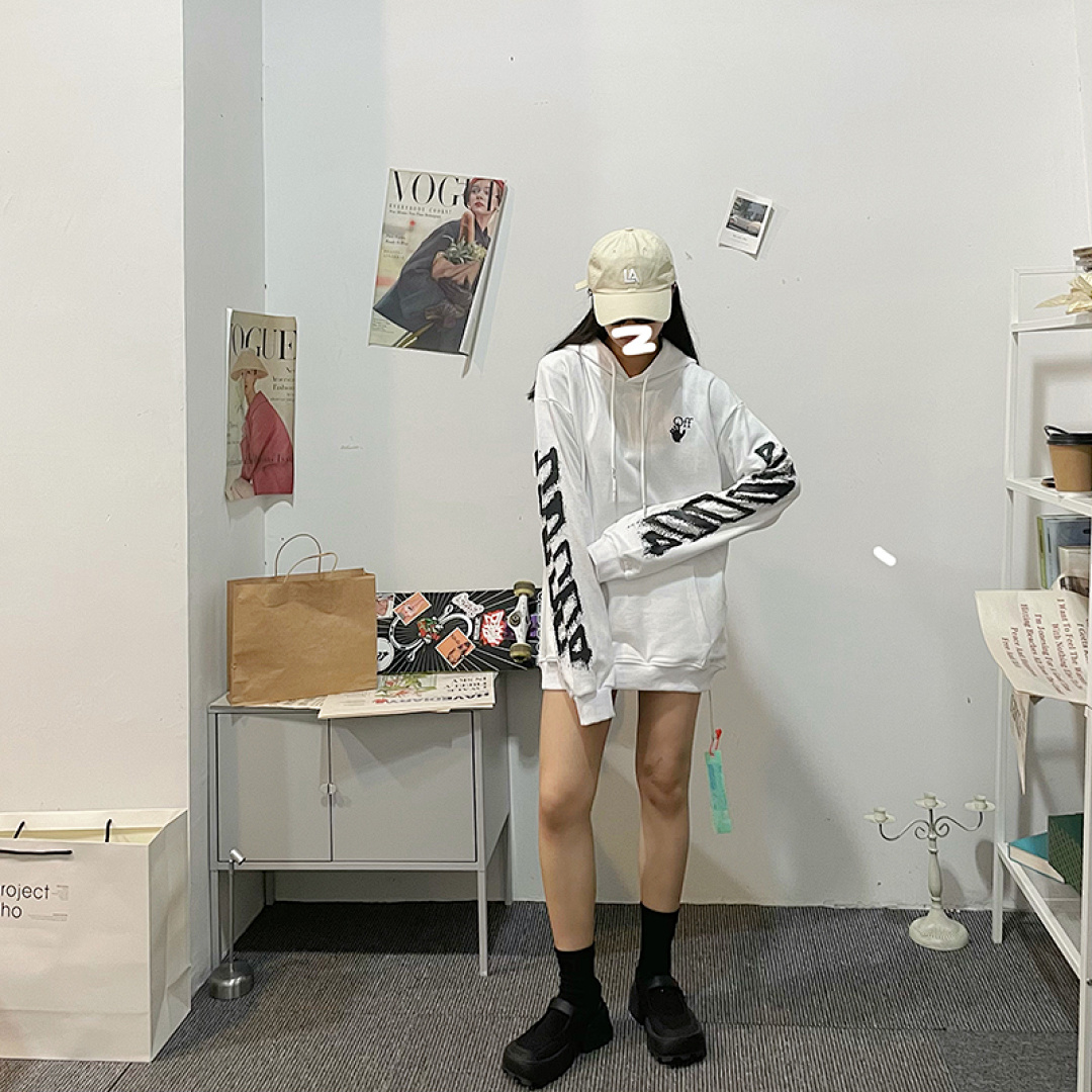Off-White 109 OFF-WHITE (WHITE HOODIE) - Image 36