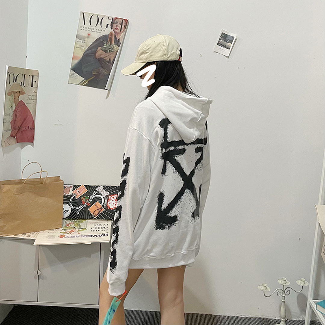 Off-White 109 OFF-WHITE (WHITE HOODIE) - Image 47