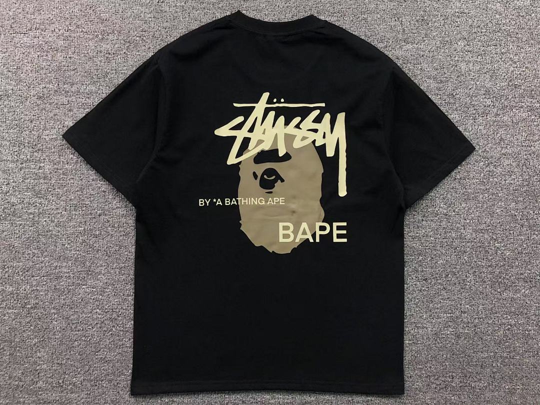 Bape 79 BAPE STUSSY T-SHIRT 411181842 (Im 170Cm 57Kg I Wear Size S In The Phot) - Image 25