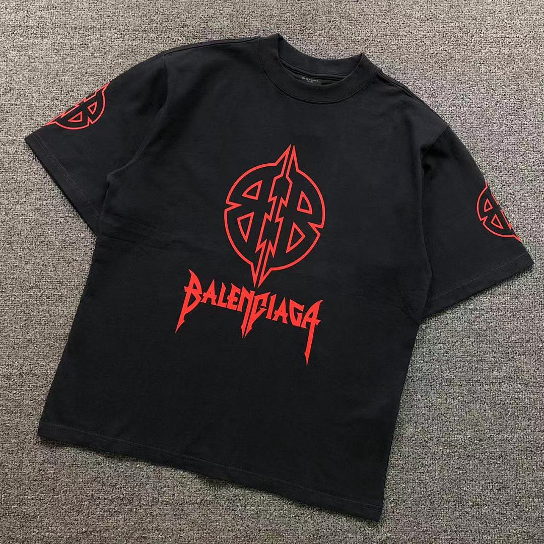 Balenciaga 125 B⭐L⭐⭐⭐IA⭐A T-SHIRT 42041307163 (Im 170Cm 60Kg I Wear Size XS In The Phot)