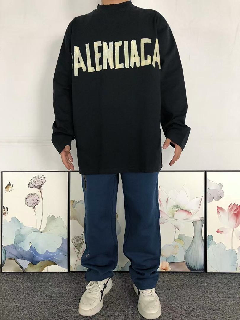 Balenciaga 165 B⭐L⭐⭐⭐IA⭐A LONG SLEEVED 4122721163 (Im 170Cm 60Kg I Wear Size S In The Phot) - Image 3