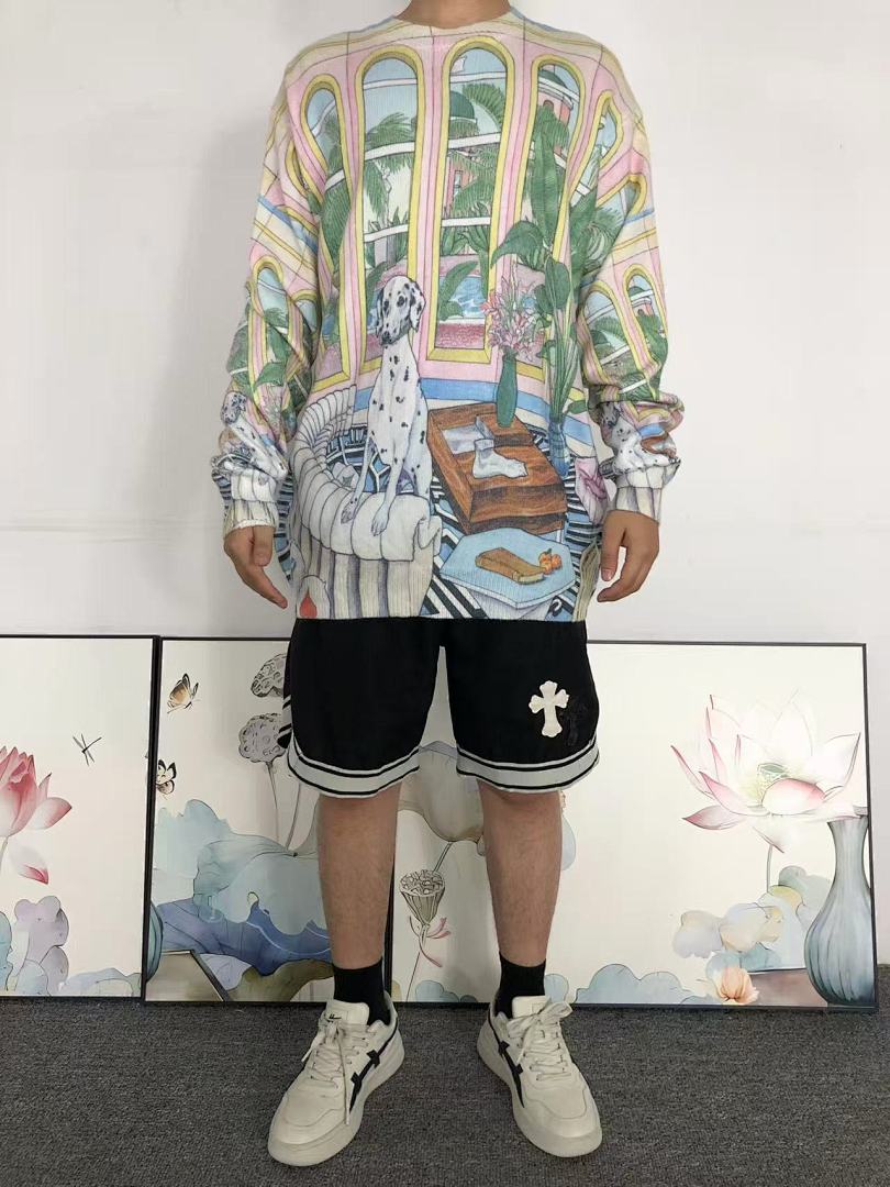 Casablanca 128 CASABLANCA SWEATER 583034127 (Im 170Cm 60Kg I Wear Size M In The Phot) - Image 3