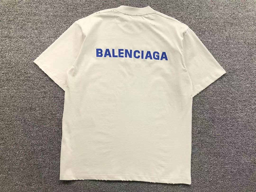 Balenciaga 128 B⭐L⭐⭐⭐IA⭐A T-SHIRT 3108082221 (Im 170Cm 60Kg I Wear Size S In The Phot) - Image 5