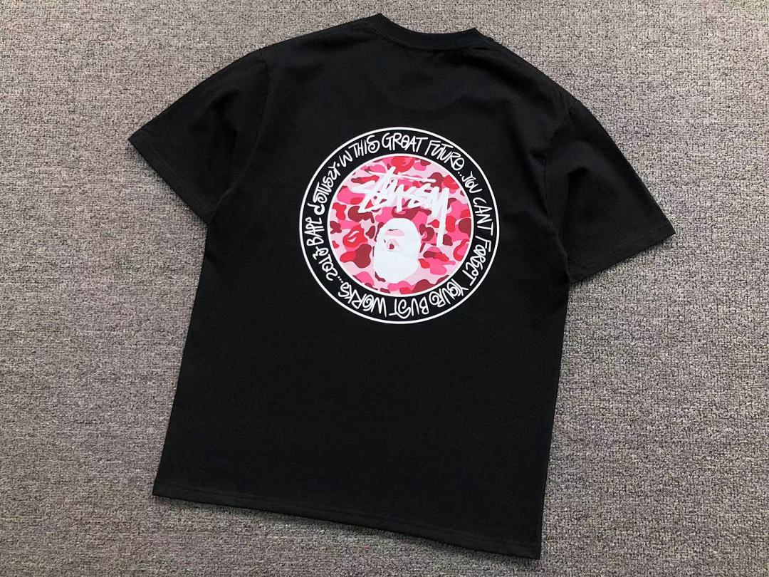 Bape 78 BAPE STUSSY T-SHIRT 411181942 (Im 170Cm 57Kg I Wear Size S In The Phot) - Image 22