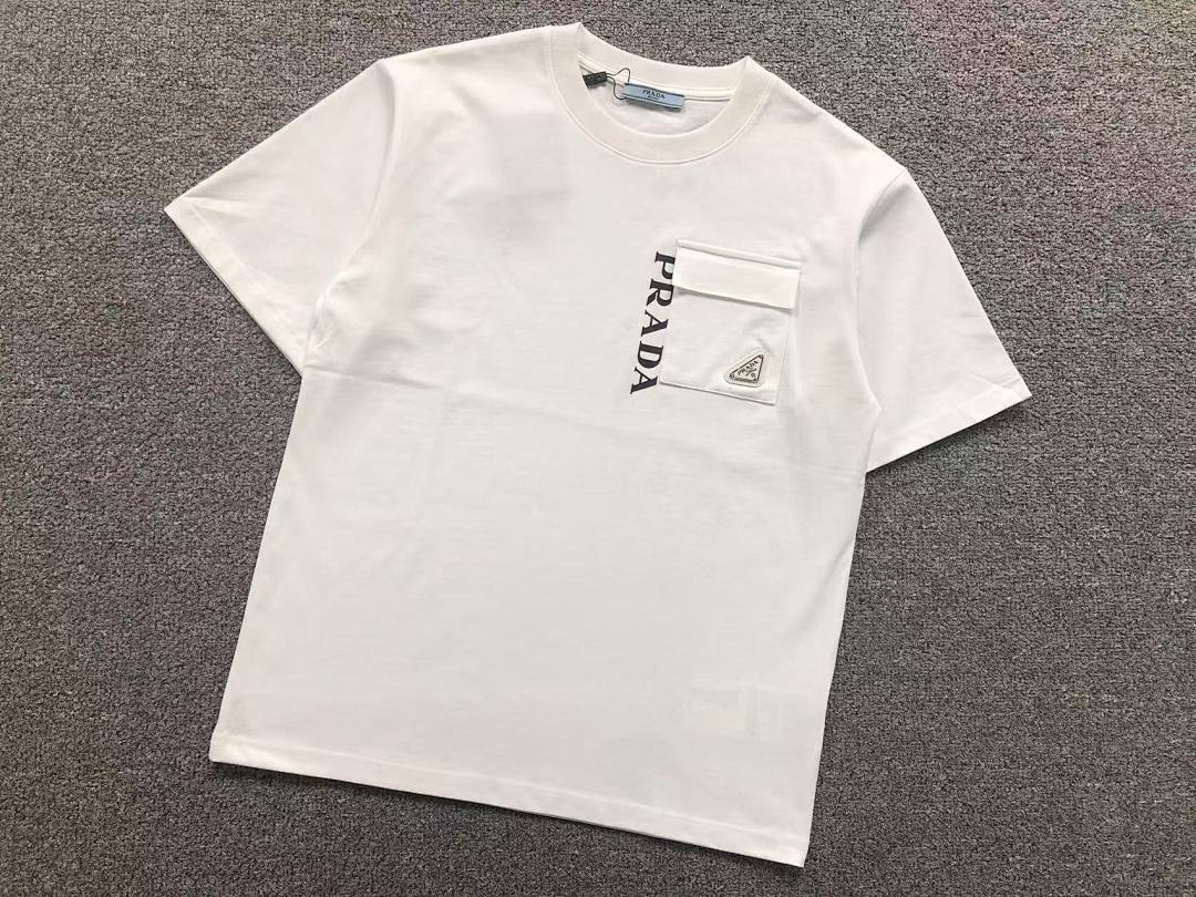 Prada 95 P⭐A⭐A T-SHIRT 3201220103 (Im 170Cm 60Kg I Wear Size M In The Phot) - Image 8