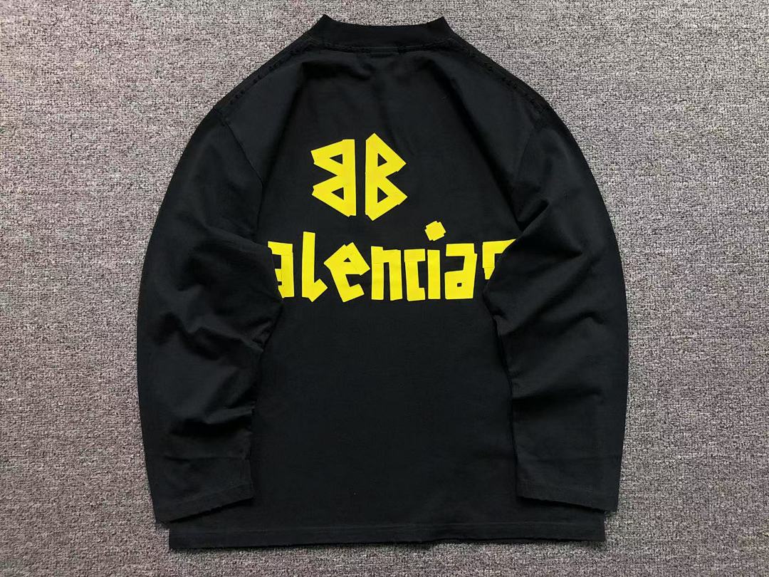 Balenciaga 165 B⭐L⭐⭐⭐IA⭐A LONG SLEEVED 4122721163 (Im 170Cm 60Kg I Wear Size S In The Phot) - Image 5