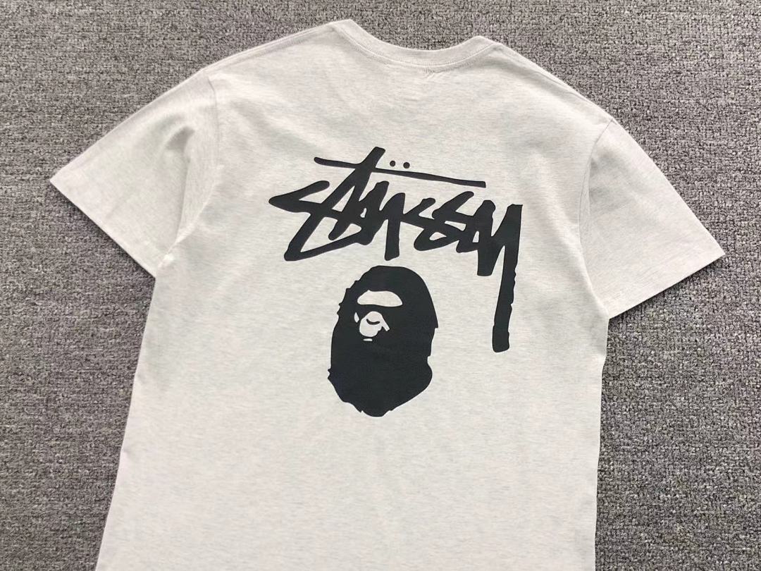 Bape 79 BAPE STUSSY T-SHIRT 411183442 (Im 170Cm 57Kg I Wear Size S In The Phot) - Image 23