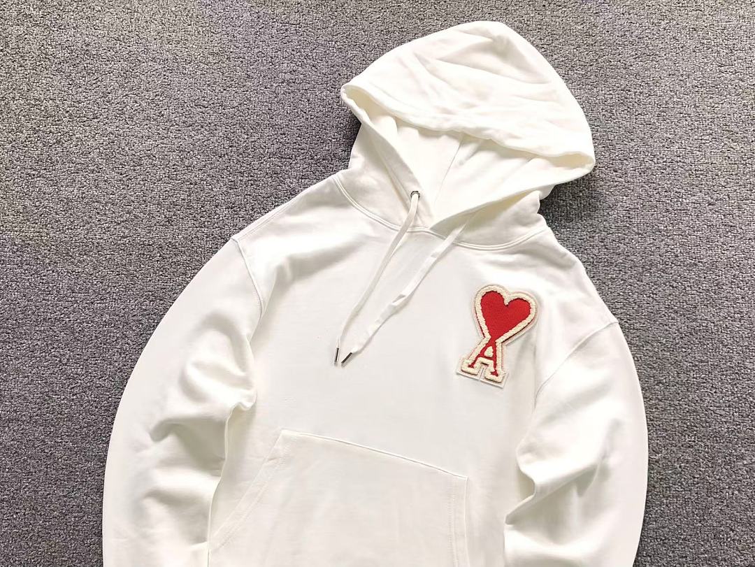 AMI 188 AMI HOODIE 304 22082706001 (Im 170Cm 60Kg I Wear Size M In The Phot) - Image 11