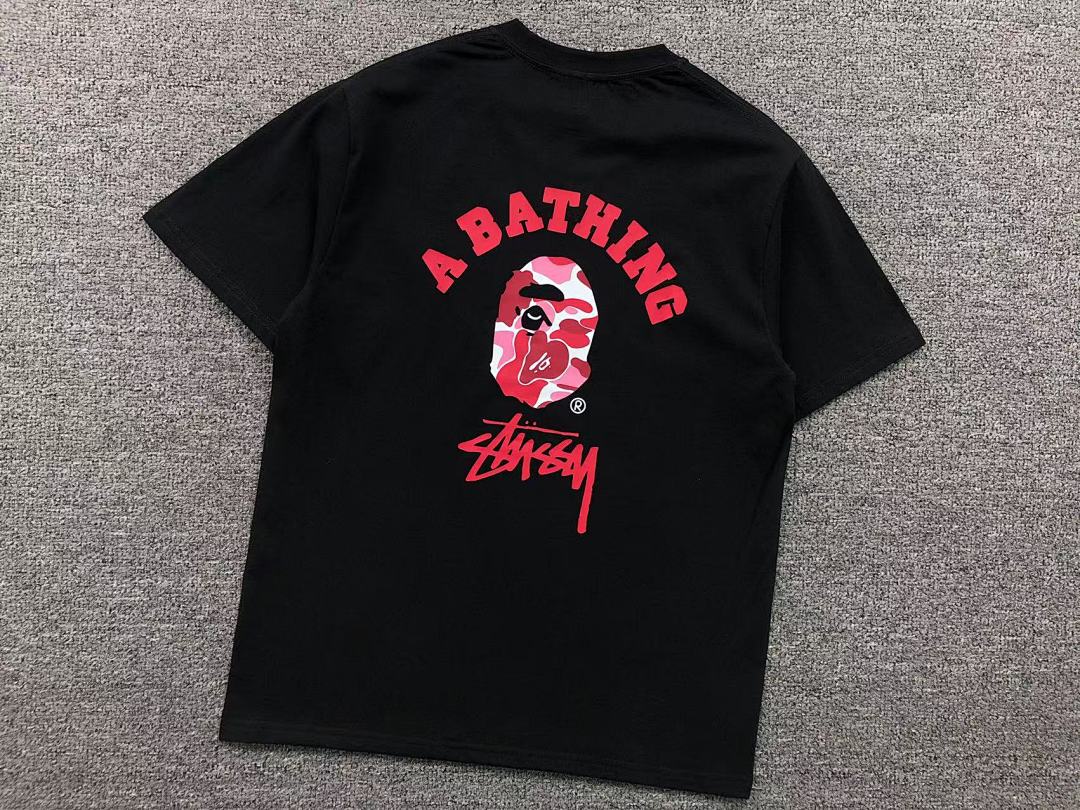 Bape 79 BAPE STUSSY T-SHIRT 411182942 (Im 170Cm 57Kg I Wear Size S In The Phot) - Image 14