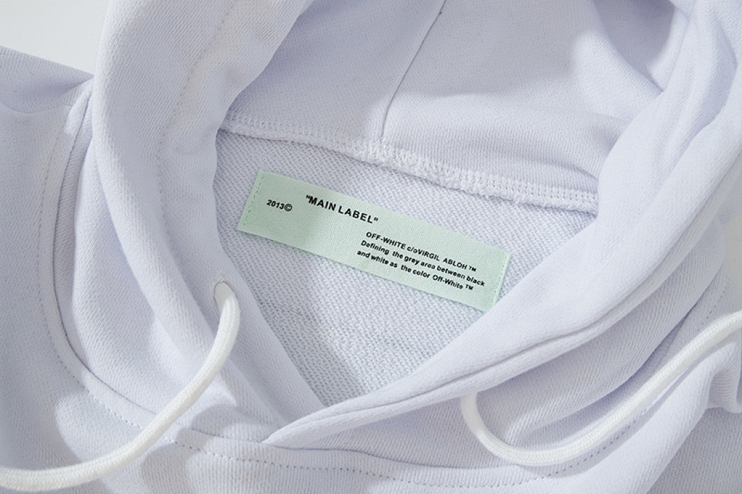 Off-White 126 OFF-WHITE (WHITE HOODIE) - Image 11