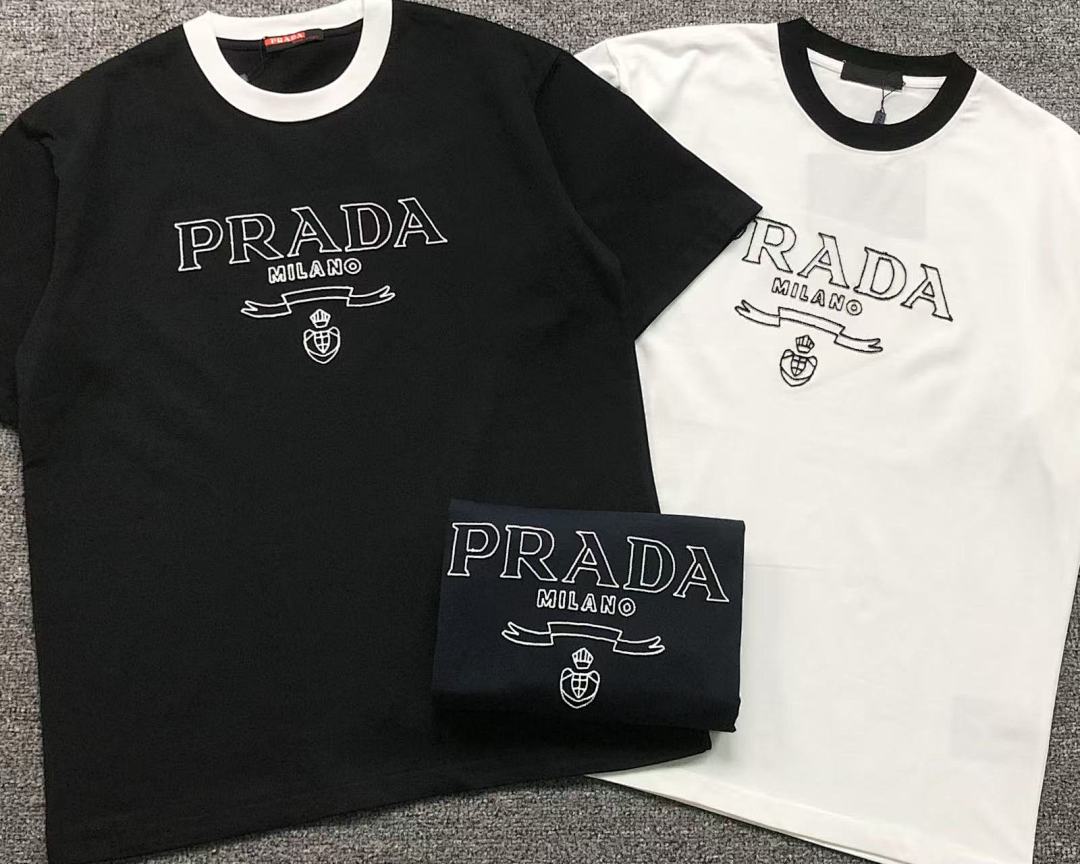 Prada 115 P⭐A⭐A T-SHIRT 520120320 (Im 170Cm 60Kg I Wear Size M In The Phot) - Image 6