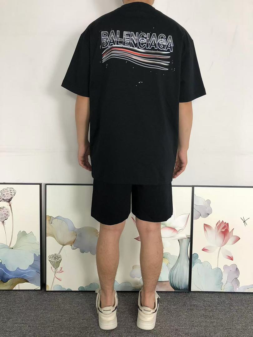 Balenciaga 115 B⭐L⭐⭐⭐IA⭐A T-SHIRT 5241633147 (Im 170Cm 60Kg I Wear Size L In The Phot) - Image 4