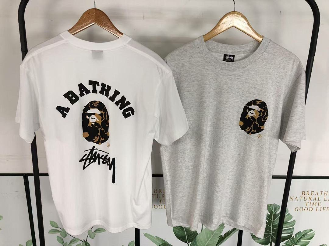 Bape 85 STUSSY BAPE T-SHIRT 3104111731 (Im 170Cm 60Kg I Wear Size M In The Phot) - Image 24
