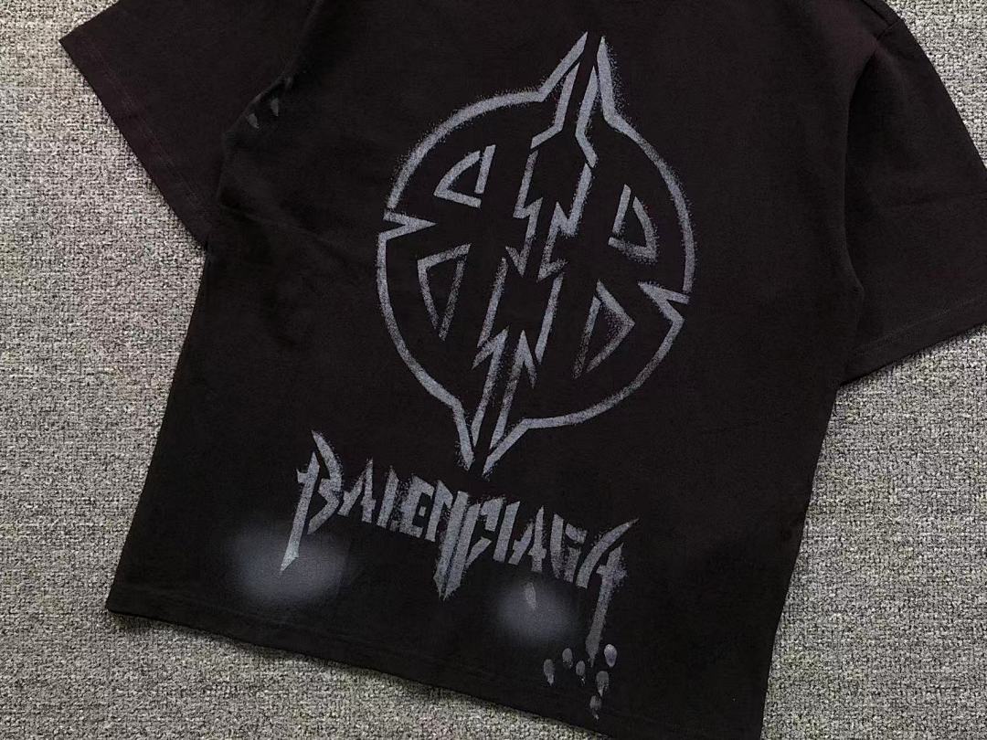 Balenciaga 135 B⭐L⭐⭐⭐IA⭐A T-SHIRT 42041302163 (Im 170Cm 60Kg I Wear Size XS In The Phot) - Image 7