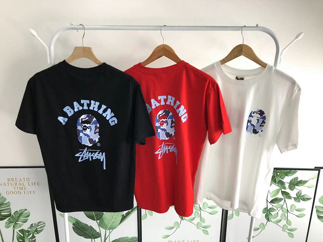 Bape 79 BAPE STUSSY T-SHIRT 411182642 (Im 170Cm 57Kg I Wear Size S In The Phot) - Image 33