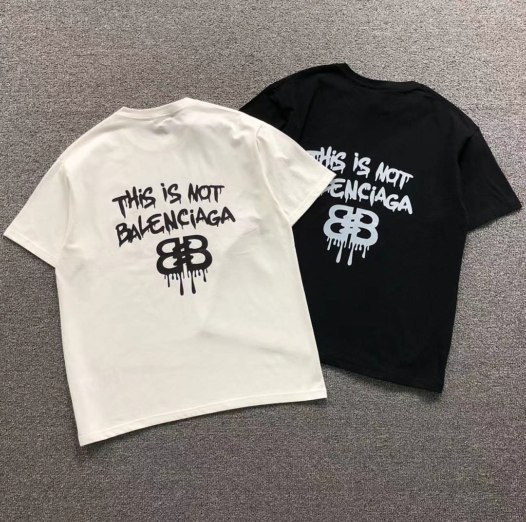 Balenciaga 115 B⭐L⭐⭐⭐IA⭐A T-SHIRT 22051324172 (Im 170Cm 60Kg I Wear Size L In The Phot)