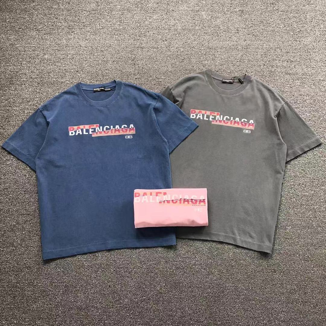 Balenciaga 158 B⭐L⭐⭐⭐IA⭐A T-SHIRT 2203263801 (Im 170Cm 60Kg I Wear Size M In The Phot)