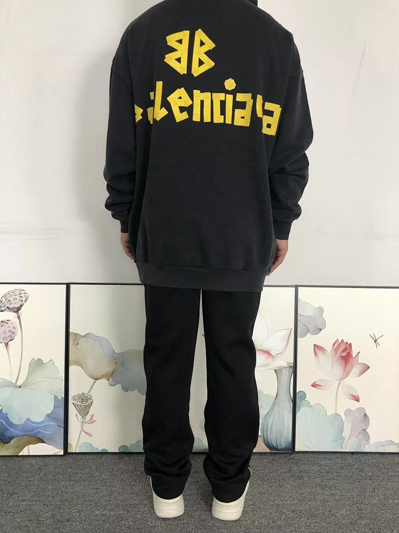 Balenciaga 258 B⭐L⭐⭐⭐IA⭐A HOODIE 3110170721 (Im 170Cm 60Kg I Wear Size M In The Phot) - Image 4
