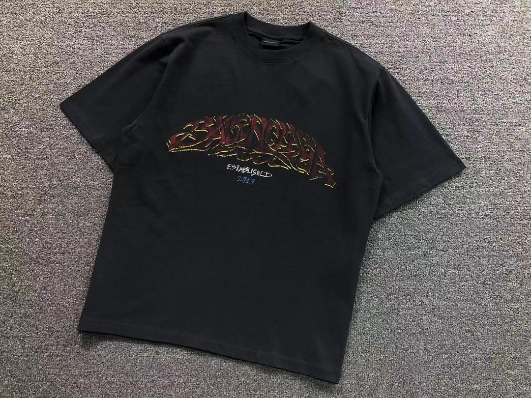 Balenciaga 125 B⭐L⭐⭐⭐IA⭐A T-SHIRT 42042012163 (Im 170Cm 60Kg I Wear Size XS In The Phot) - Image 10