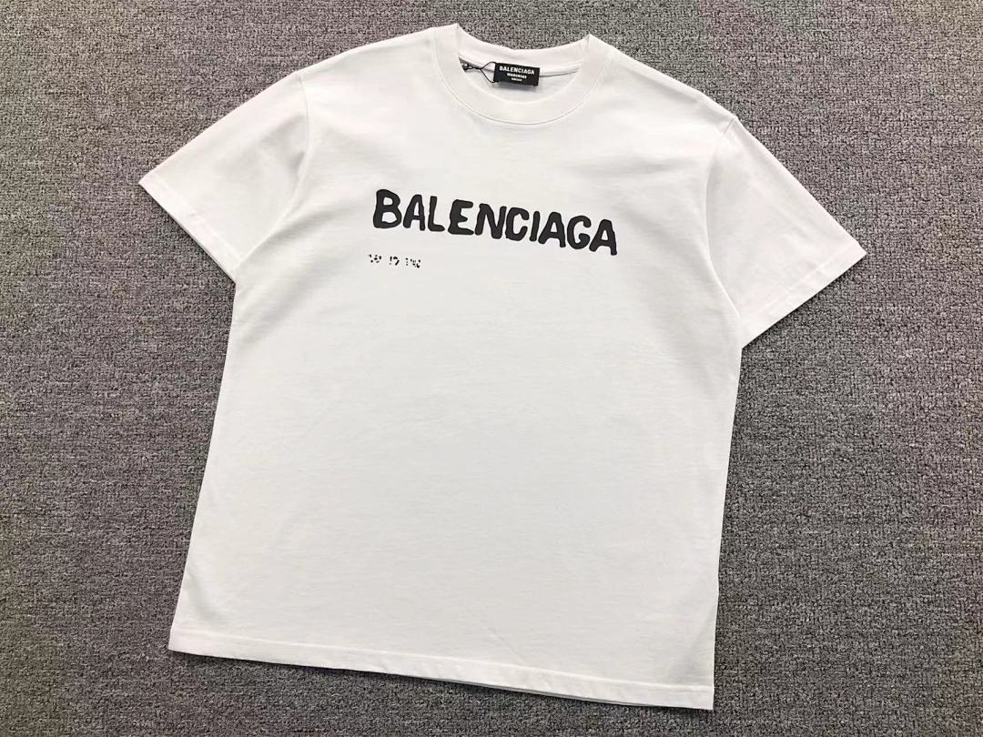 Balenciaga 128 B⭐L⭐⭐⭐IA⭐A T-SHIRT 411187701 (Im 170Cm 57Kg I Wear Size M In The Phot) - Image 7