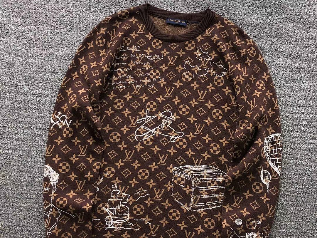 Louis Vuitton 208 L⭐ SWEATER 128292060 (Im 170Cm 60Kg I Wear Size S In The Phot) - Image 7