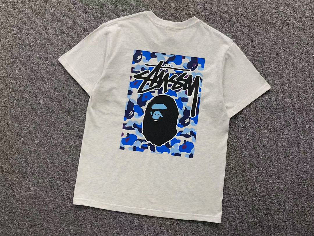 Bape 79 BAPE STUSSY T-SHIRT 411183542 (Im 170Cm 57Kg I Wear Size S In The Phot) - Image 31