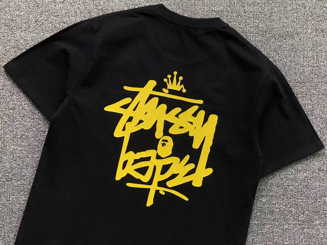 Bape 79 BAPE STUSSY T-SHIRT 411183342 (Im 170Cm 57Kg I Wear Size S In The Phot) - Image 10