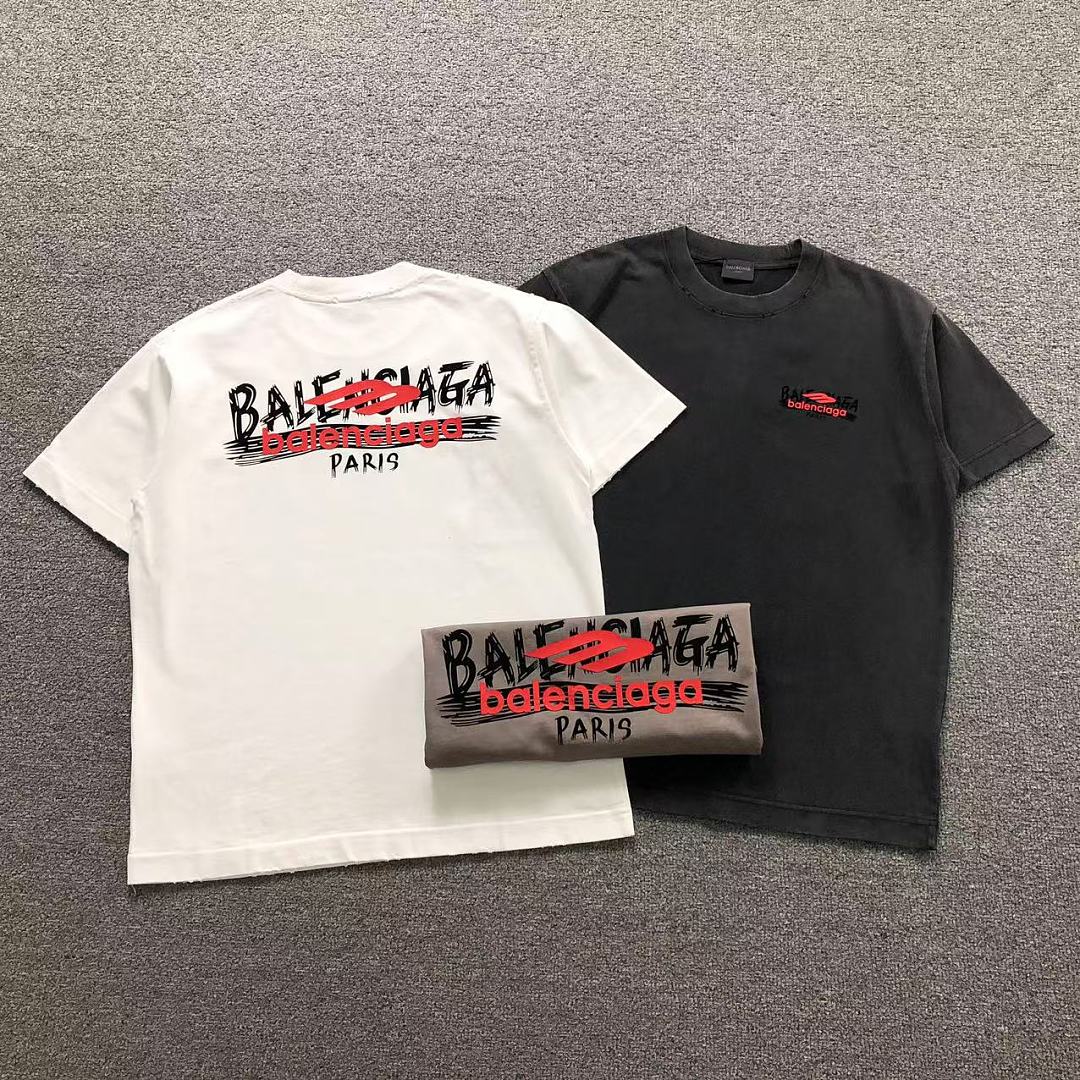 Balenciaga 128 B⭐L⭐⭐⭐IA⭐A T-SHIRT 3205070621 (Im 170Cm 60Kg I Wear Size L In The Phot)