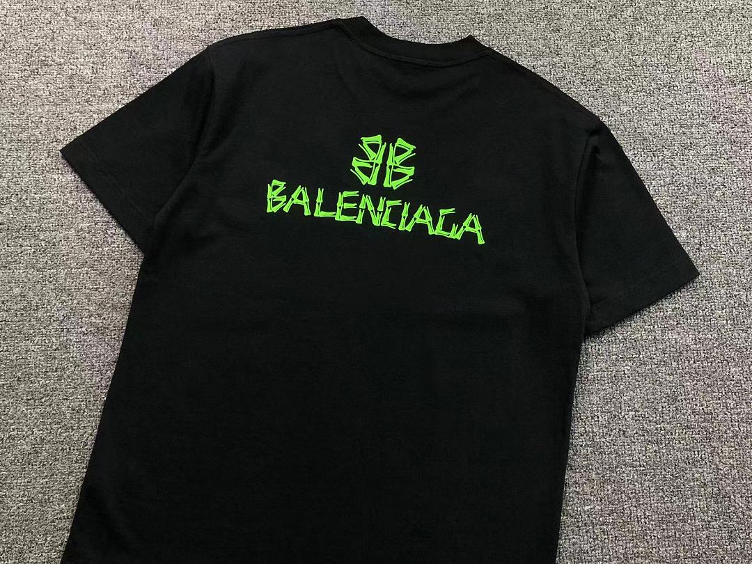 Balenciaga 125 B⭐L⭐⭐⭐IA⭐A T-SHIRT 52070704147 (Im 170Cm 60Kg I Wear Size M In The Phot) - Image 15