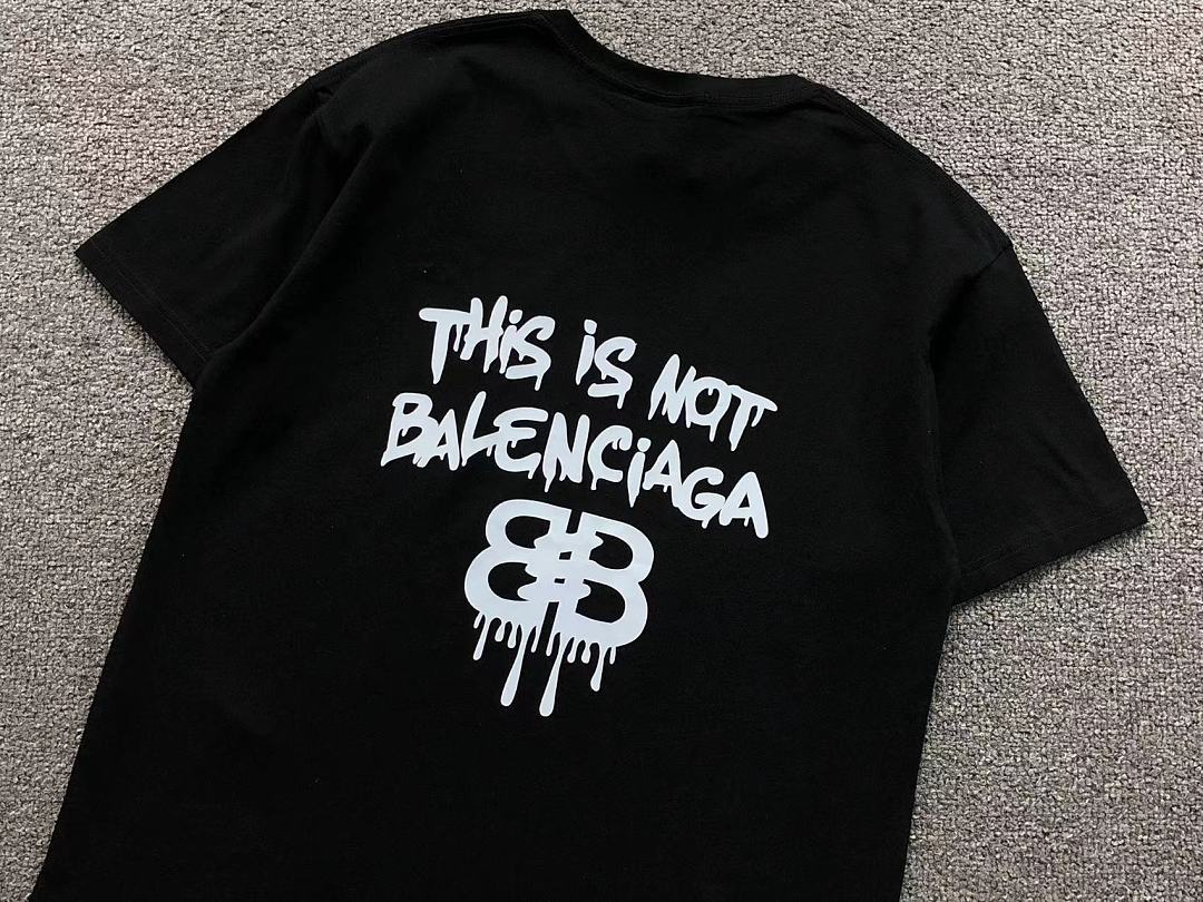 Balenciaga 115 B⭐L⭐⭐⭐IA⭐A T-SHIRT 22051324172 (Im 170Cm 60Kg I Wear Size L In The Phot) - Image 12