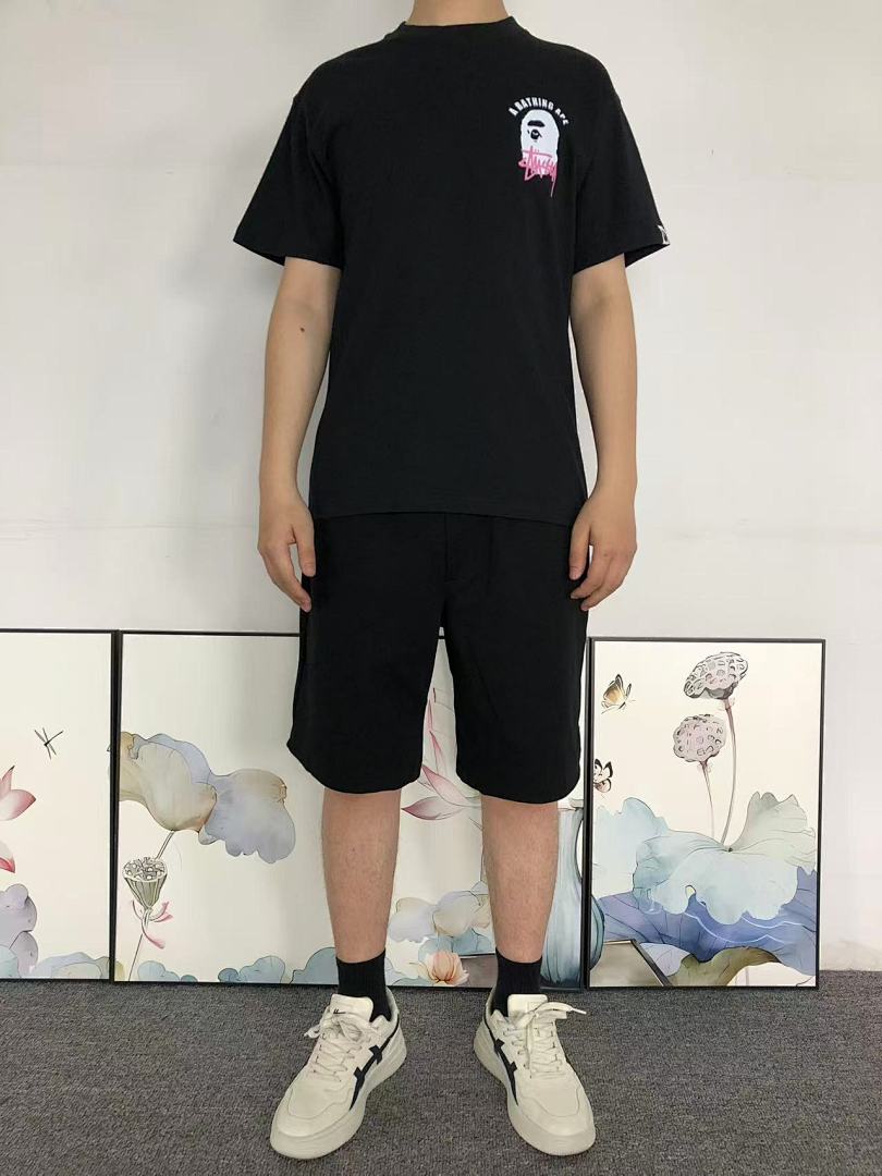 Bape 85 BAPE STUSSY T-SHIRT 4105171717 (Im 170Cm 60Kg I Wear Size S In The Phot) - Image 3
