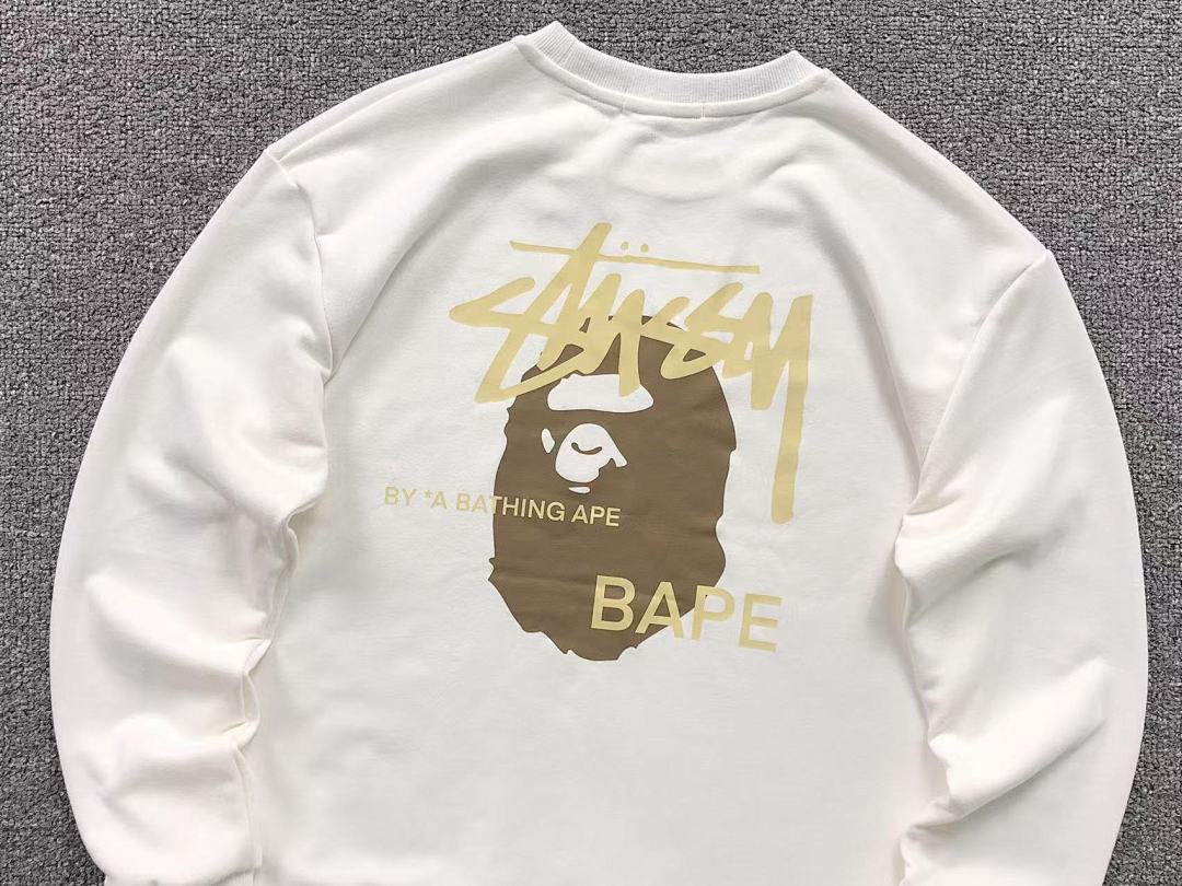 Bape 125 BAPE STUSSY HOODIE 4111281117 (Im 170Cm 55Kg I Wear Size S In The Phot) - Image 8