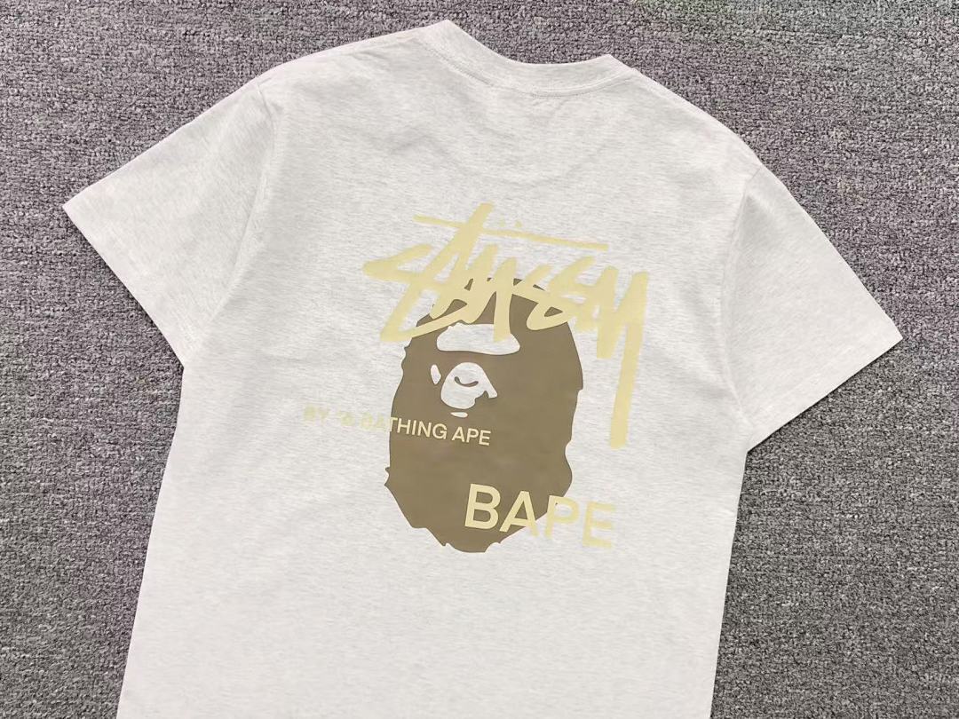 Bape 79 BAPE STUSSY T-SHIRT 411181842 (Im 170Cm 57Kg I Wear Size S In The Phot) - Image 23