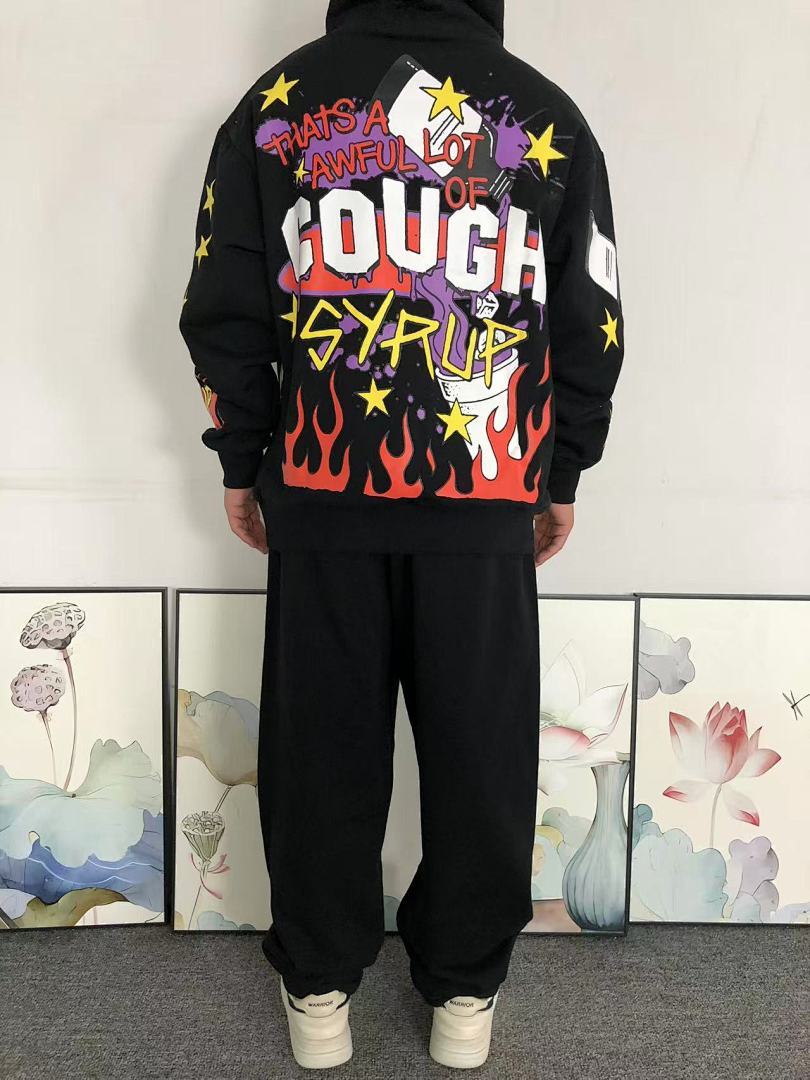 Cough Syrup 218 COU⭐H SY⭐UP HOODIE 4201290672 (Im 170Cm 60Kg I Wear Size M In The Phot) - Image 4