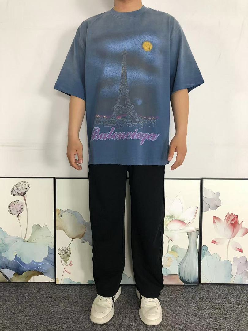 Balenciaga 138 B⭐L⭐⭐⭐IA⭐A T-SHIRT 42032805163 (Im 170Cm 60Kg I Wear Size XS In The Phot) - Image 3