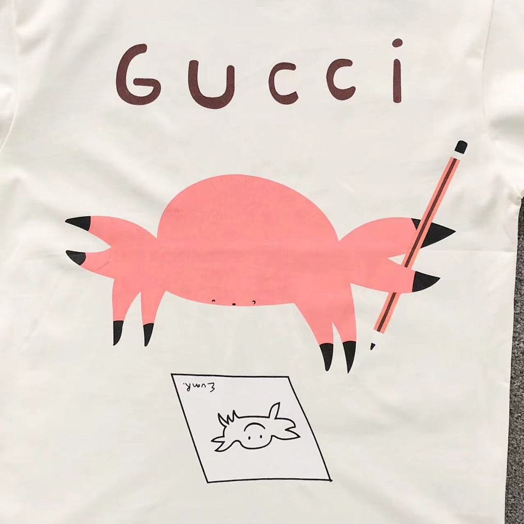 Gucci 85 G⭐C⭐I T-SHIRT 5231978101 (Im 170Cm 60Kg I Wear Size S In The Phot) - Image 8