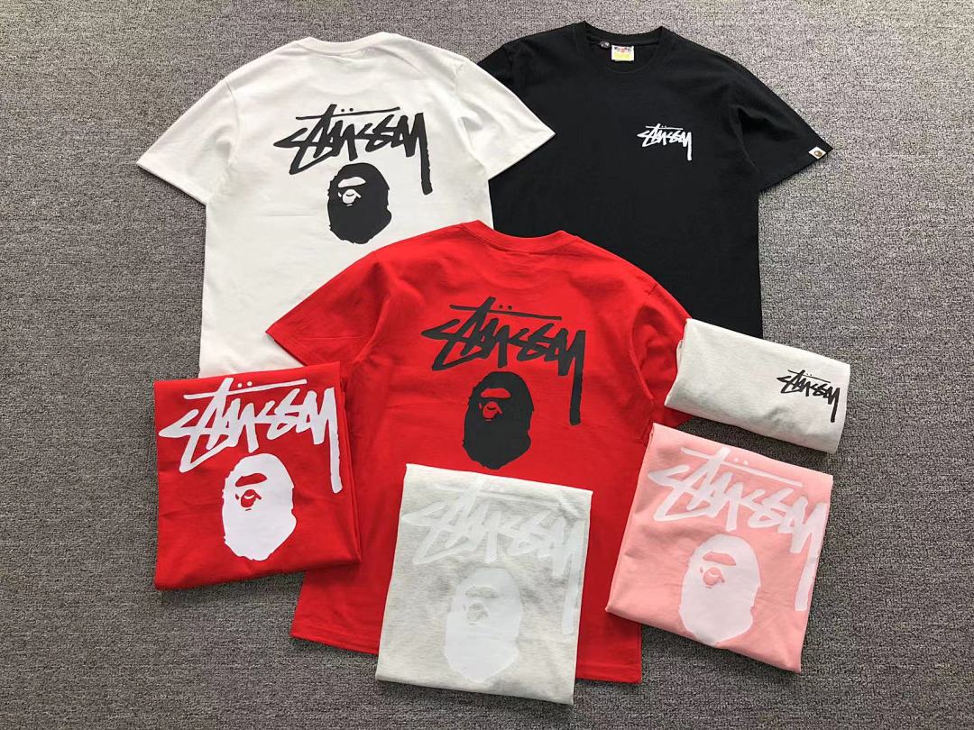 Bape 79 BAPE STUSSY T-SHIRT 411183442 (Im 170Cm 57Kg I Wear Size S In The Phot) - Image 5