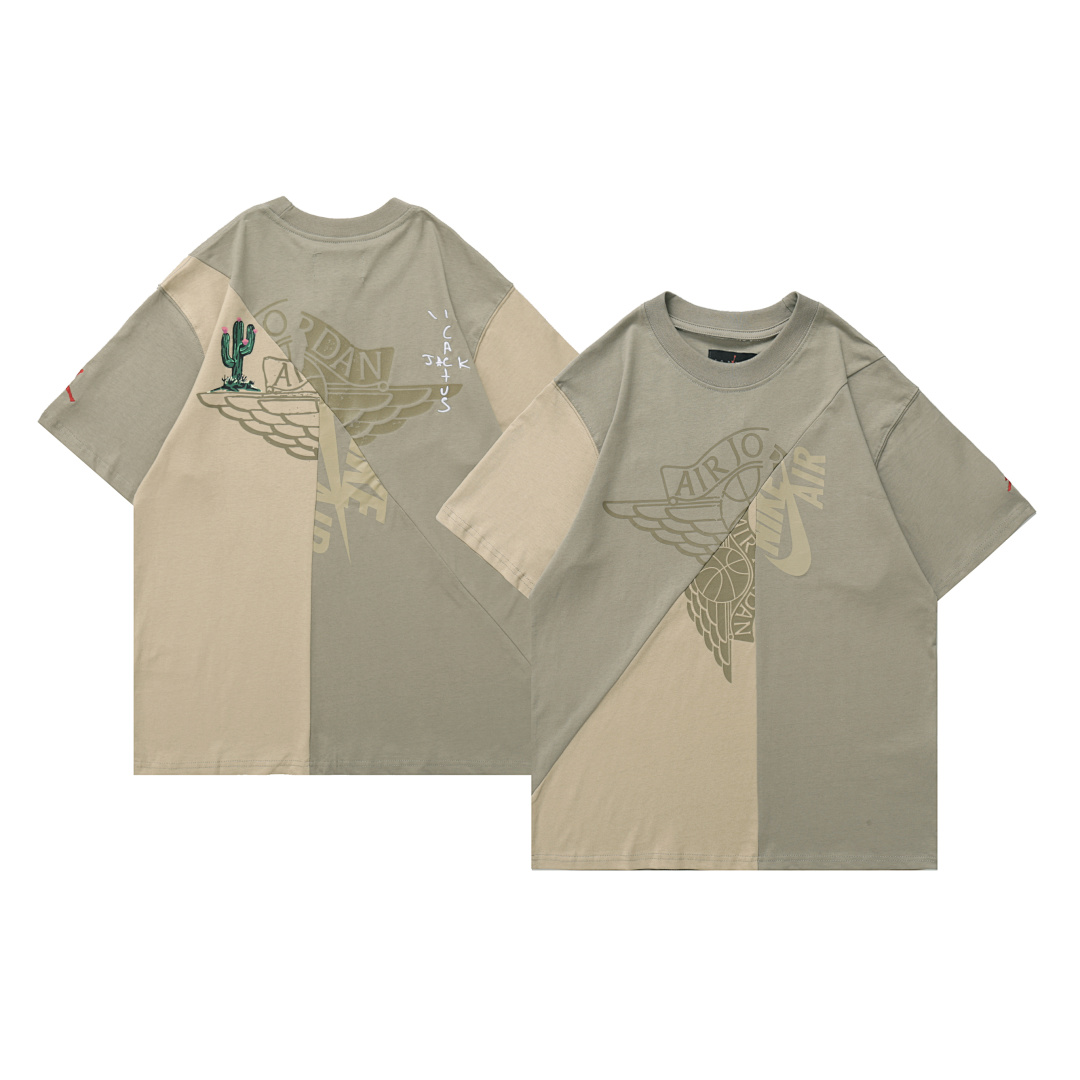 Unbranded 🔥🔥🔥85 AIR A⭐R J⭐R⭐AN ×TRAVIS SCOTT CACTUS JACK T-SHIRT