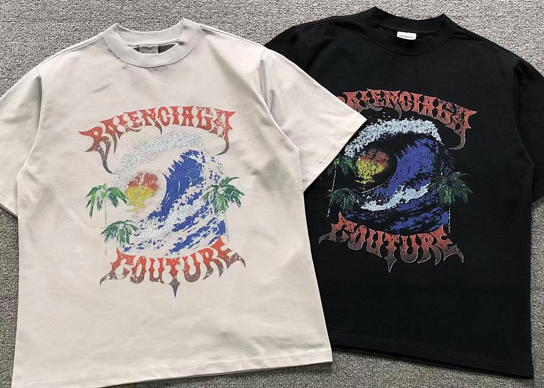 Balenciaga 128 B⭐L⭐⭐⭐IA⭐A T-SHIRT 42060511163 (Im 170Cm 60Kg I Wear Size XS In The Phot) - Image 6