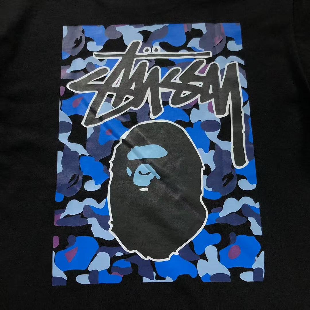 Bape 82 BAPE STUSSY T-SHIRT 4206100298 (Im 170Cm 60Kg I Wear Size M In The Phot) - Image 13
