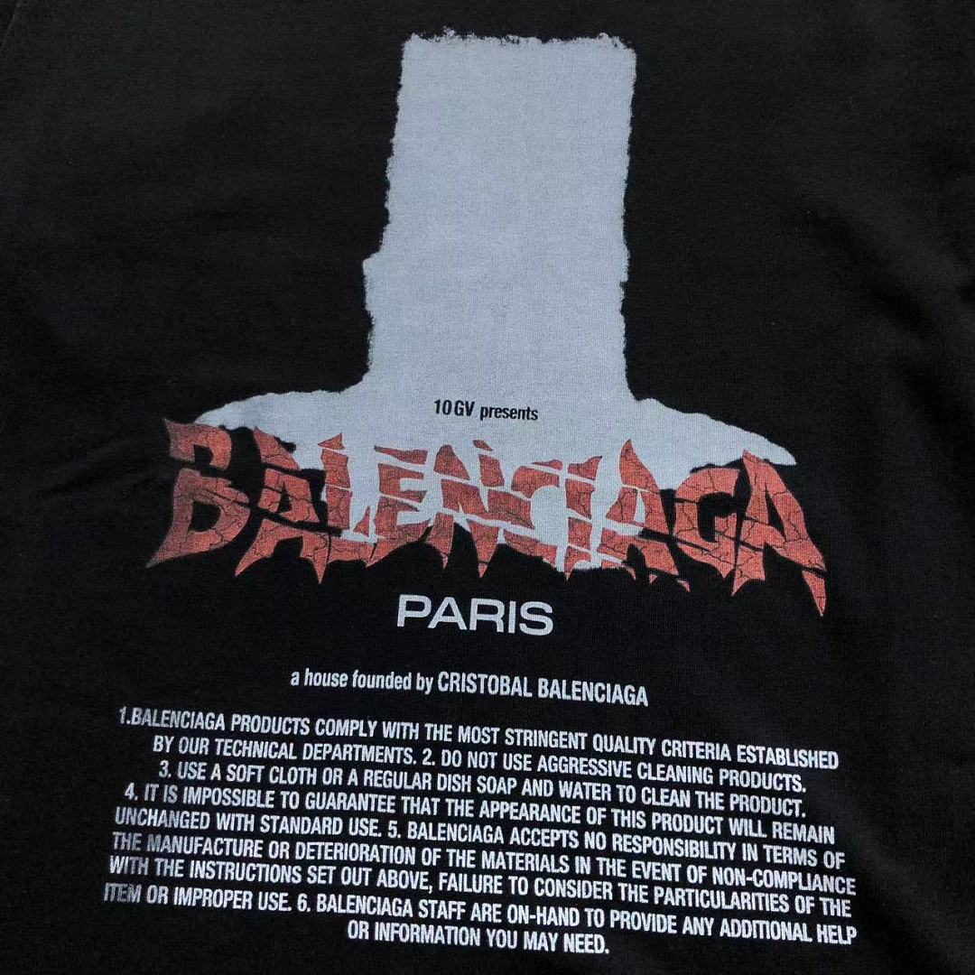 Balenciaga 128 B⭐L⭐⭐⭐IA⭐A T-SHIRT 42052102163 (Im 170Cm 60Kg I Wear Size XS In The Phot) - Image 8